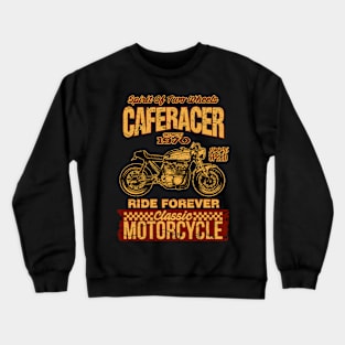 Classic Caferacer Motorcycle Crewneck Sweatshirt